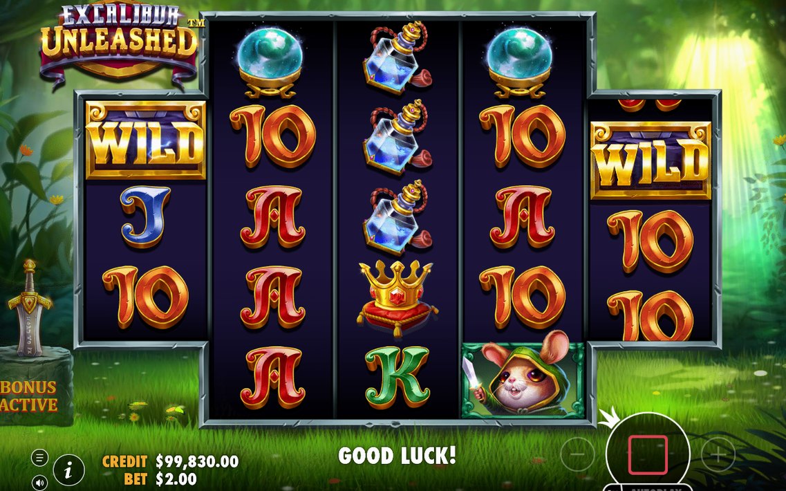 Bonusrundan med Expanding Wild på rulle 1 och 5